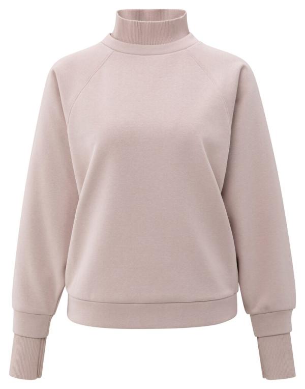 YAYA_Sweatshirt_with_high_ribbed_collar_and_extended_cuffs