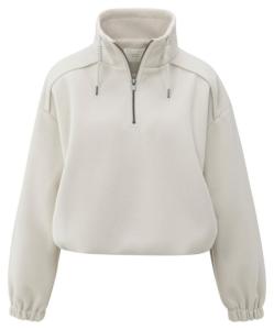 YAYA_Sweatshirt_with_balloon_sleeves_and_zip_collar